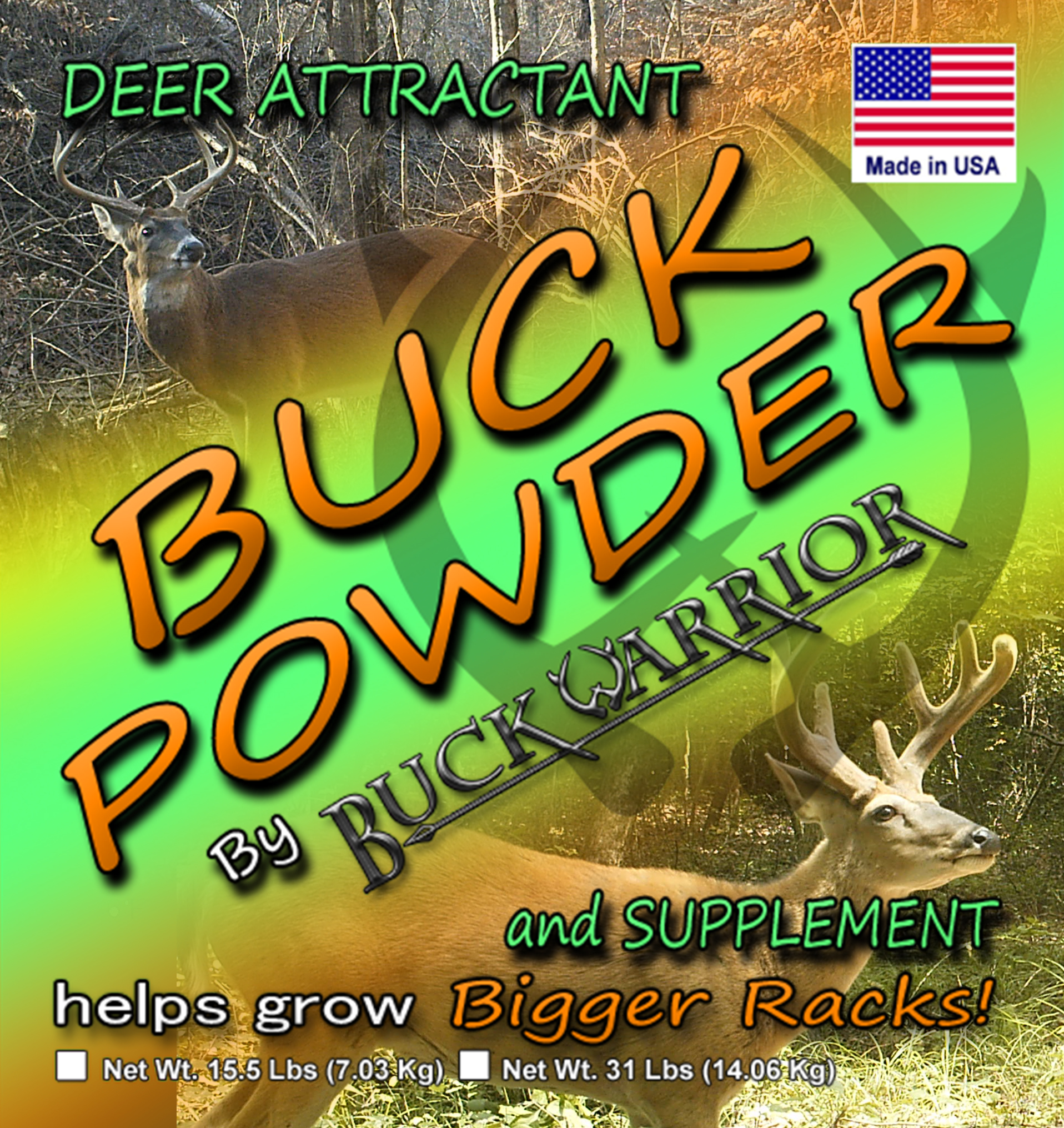 Buck Powder Label